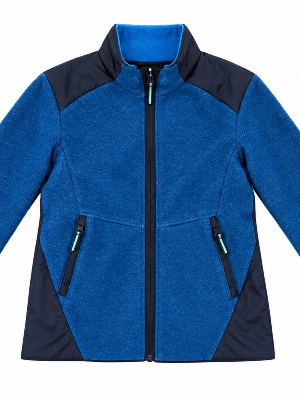 Champion Blue Kids Puffer-Style Jacket with Navy Accents